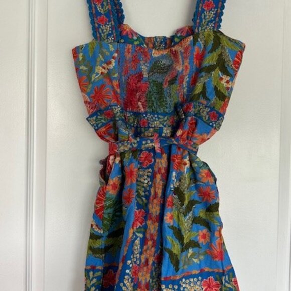 farm Rio Garden Blue Romper - small (NWT) - Picture 9 of 10